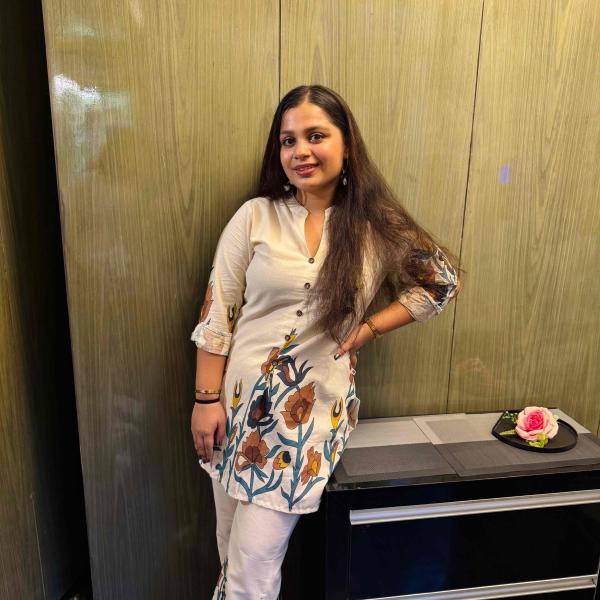 Handpainted Kurti Co-Ord Set